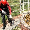 skrócenie spoinowanie  zabezpieczenia antykorozyjne  wykonanie zelbetonowego wienca wymiana instalacji odgromowej